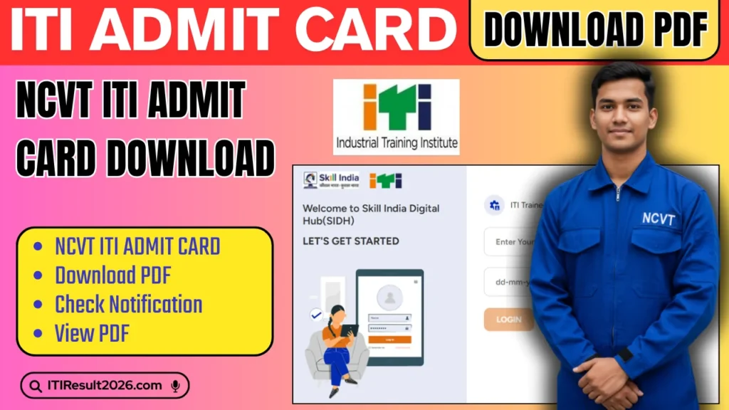 NCVT ITI Admit Card